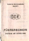 Fhrerschein der DDR