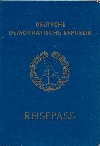 Reisepa der DDR