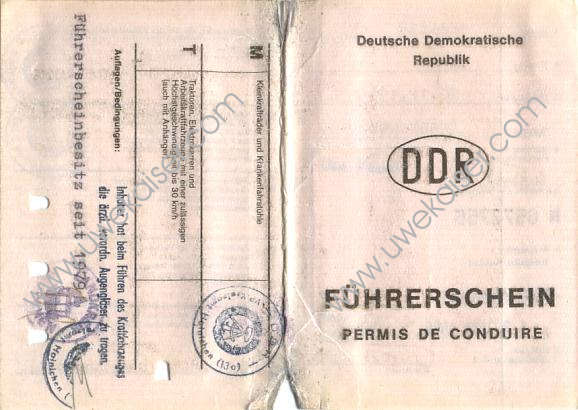 Führerschein, außen