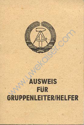 Ausweis fr Gruppenleiter Vorderseite