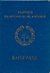 Reisepa der DDR
